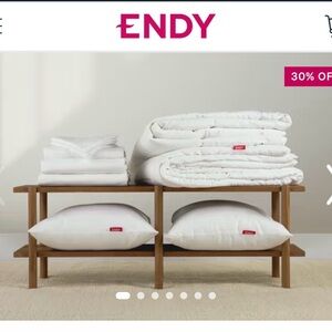 ENDY White Bedding Set